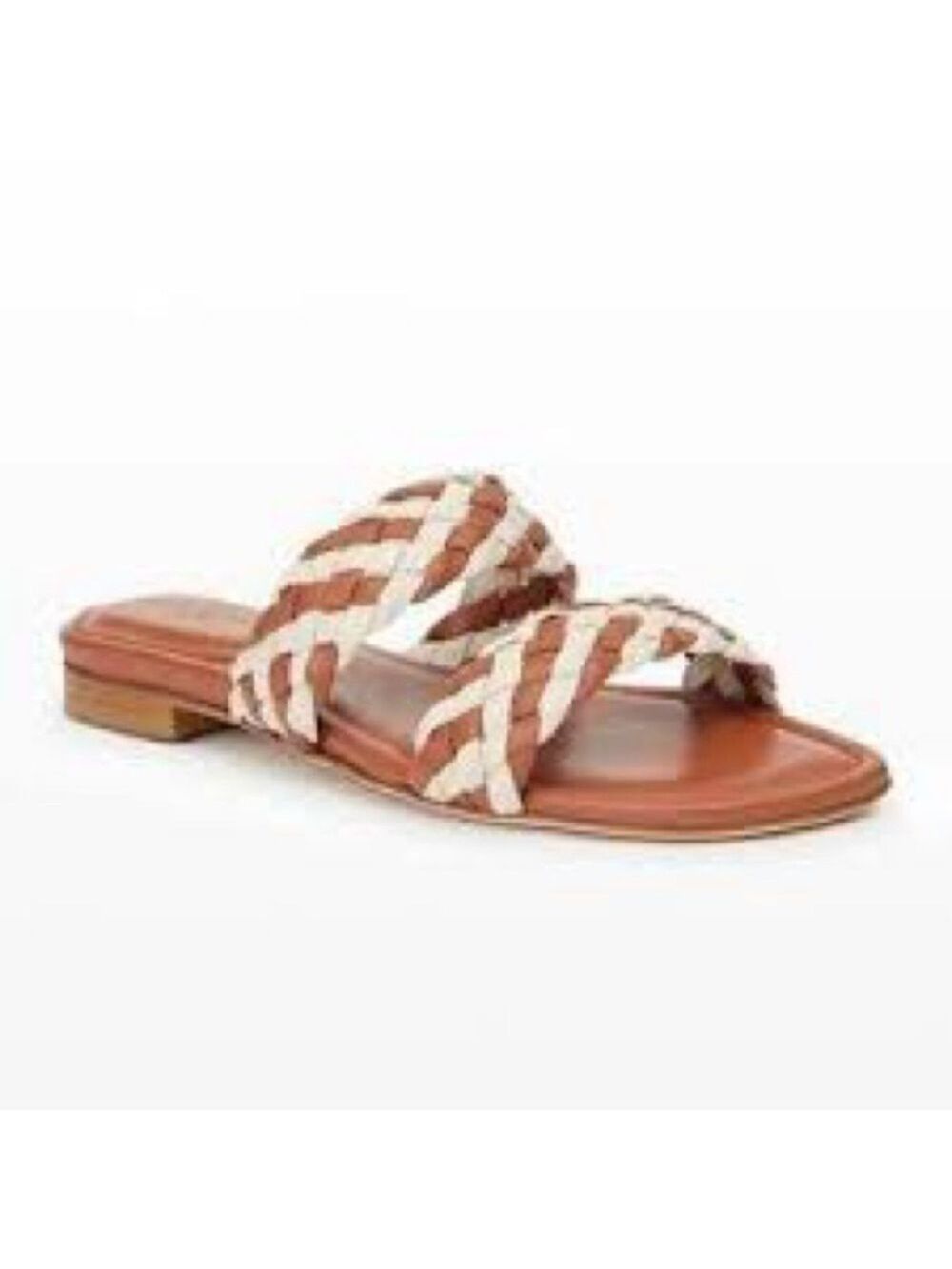 Lafayette 148 New York Aspen Women's Braided Slide Sandals Multicolor Size 8.5